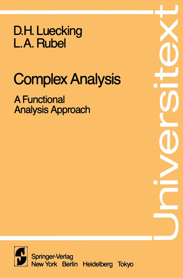 Complex Analysis 1