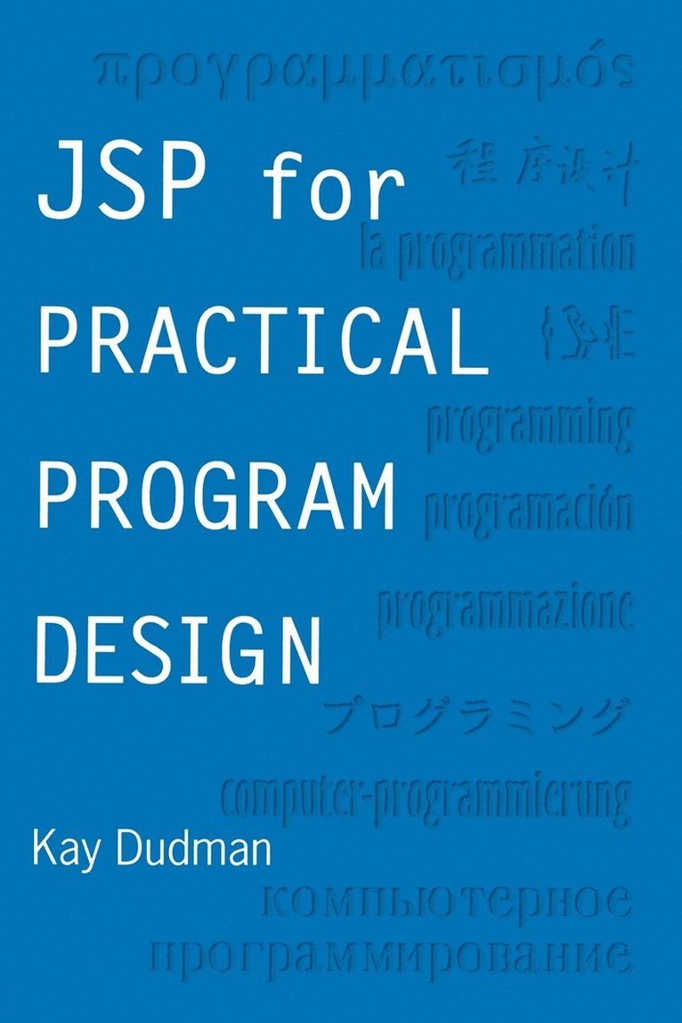 Jsp For Practical Program Design 1