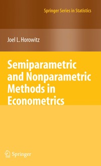 bokomslag Semiparametric and Nonparametric Methods in Econometrics