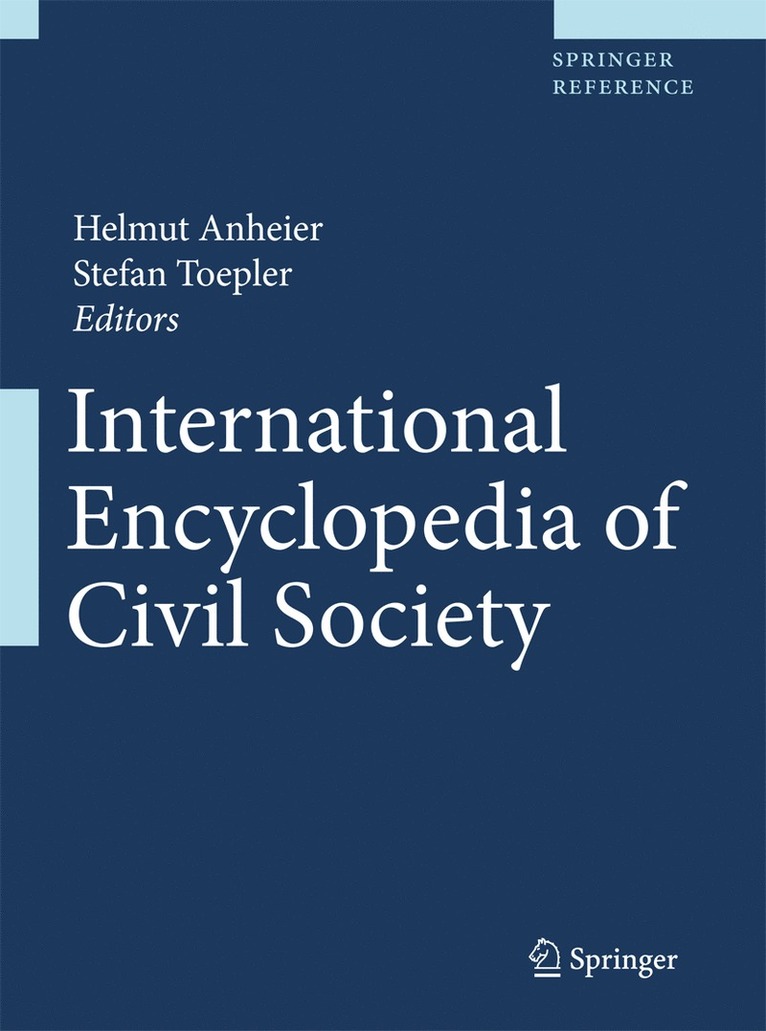 Helmut K. Anheier, Stefan Toepler - International Encyclopedia of Civil Society, Inbunden