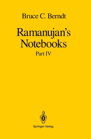 Bruce C. Berndt - Ramanujan’s Notebooks, Inbunden