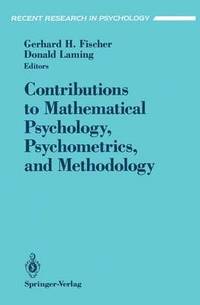bokomslag Contributions to Mathematical Psychology, Psychometrics, and Methodology