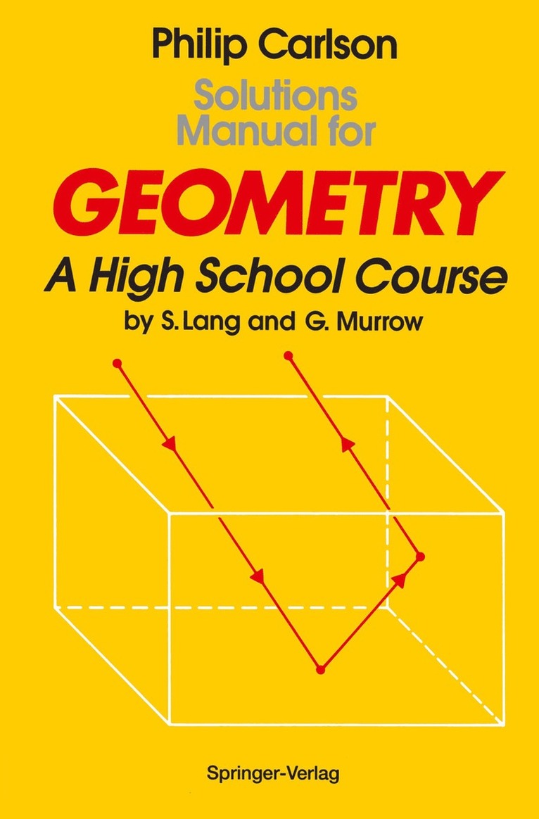 Solutions Manual for Geometry 1