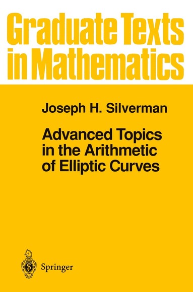 bokomslag Advanced Topics in the Arithmetic of Elliptic Curves