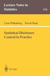 bokomslag Statistical Disclosure Control in Practice