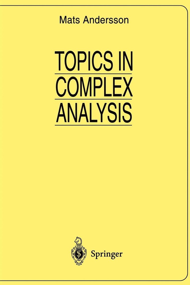 Topics in Complex Analysis 1
