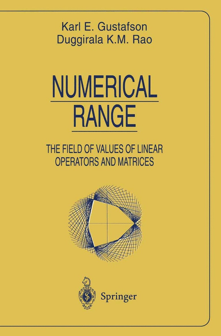 Karl E. Gustafson, Duggirala K.M. Rao, Duggirala K. M. Rao - Numerical Range, Häftad