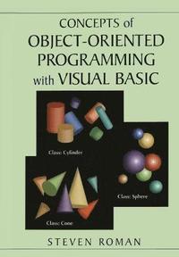 bokomslag Concepts of Object-Oriented Programming with Visual Basic