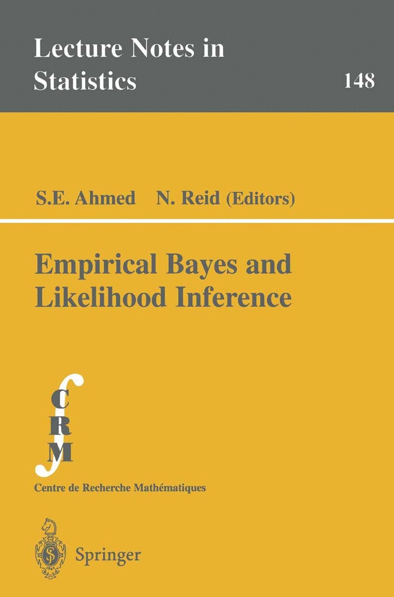 S.E. Ahmed, N. Reid, S. E. Ahmed - Empirical Bayes and Likelihood Inference, Häftad