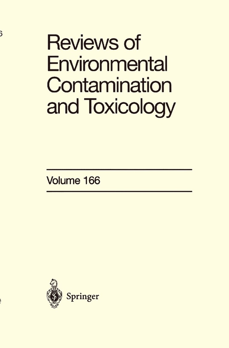 G. W. Ware, George W. Ware, etc. - Reviews of Environmental Contamination and Toxicology 166, Inbunden