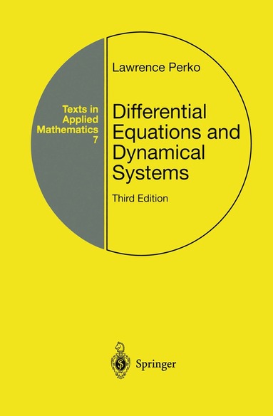 Lawrence Perko - Differential Equations and Dynamical Systems, Inbunden