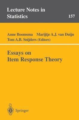 Essays on Item Response Theory 1