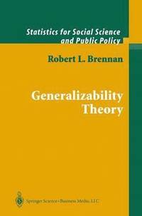 bokomslag Generalizability Theory
