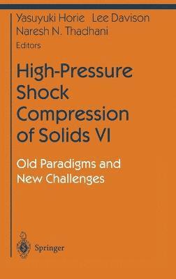 Yasuyuki Horie, Lee Davison, Y. Horie, Lee Davison, Naresh Thadani - High-Pressure Shock Compression of Solids VI, Inbunden