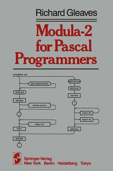 R. Gleaves - Modula-2 for Pascal Programmers, Häftad