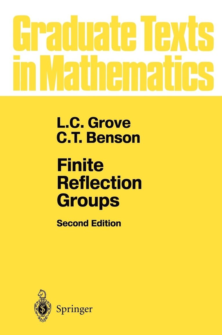 L.C. Grove, C.T. Benson, L. C. Grove, C. T. Benson - Finite Reflection Groups, Inbunden