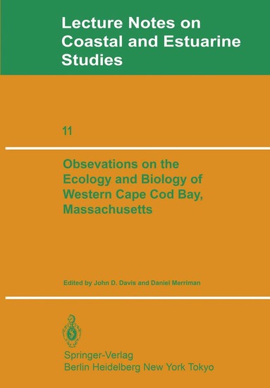 J.D. Davis, D. Merriman - Observations on the Ecology and Biology of Western Cape Cod Bay, Massachusetts, Häftad
