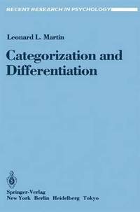 bokomslag Categorization and Differentiation
