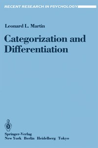 bokomslag Categorization and Differentiation