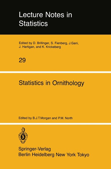 Byron Morgan, Philip M. North - Statistics in Ornithology, Häftad