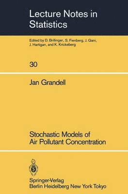 Stochastic Models of Air Pollutant Concentration 1