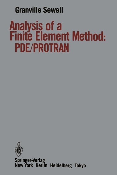 bokomslag Analysis of a Finite Element Method