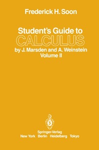 bokomslag Students Guide to Calculus by J. Marsden and A. Weinstein