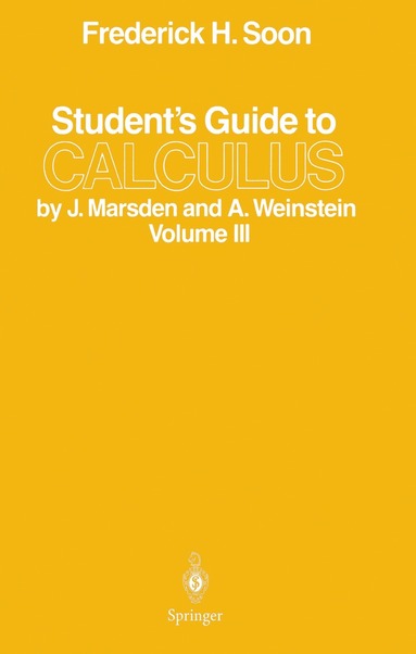 bokomslag Students Guide to Calculus by J. Marsden and A. Weinstein