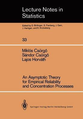 Miklos Csörgö, Sandor Csörgö, Lajos Horváth - Asymptotic Theory for Empirical Reliability and Concentration Processes, Häftad