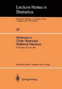 bokomslag Advances in Order Restricted Statistical Inference
