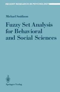 bokomslag Fuzzy Set Analysis for Behavioral and Social Sciences
