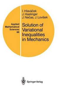 bokomslag Solution of Variational Inequalities in Mechanics