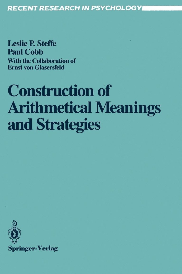 Construction of Arithmetical Meanings and Strategies 1