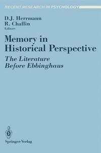 bokomslag Memory in Historical Perspective