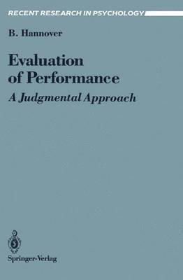 Bettina Hannover - Evaluation of Performance, Häftad