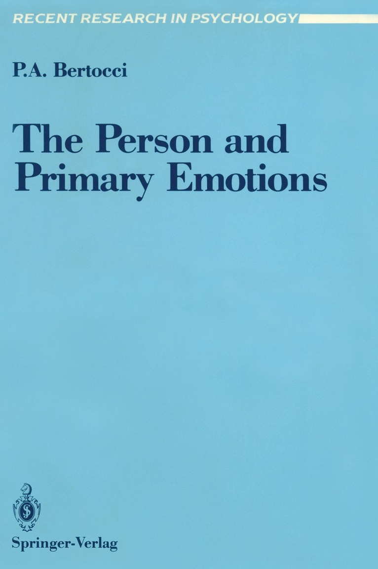Person and Primary Emotions