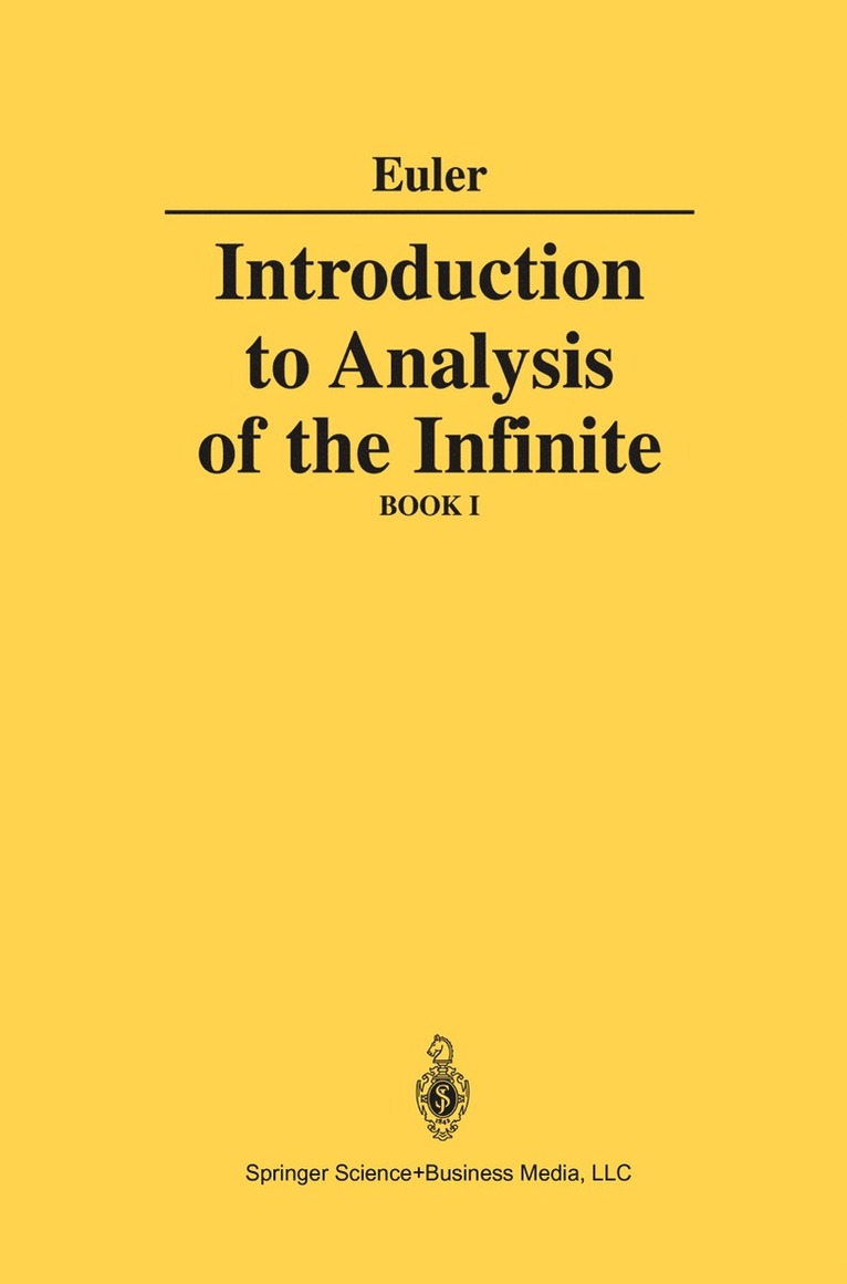 Introduction to Analysis of the Infinite 1