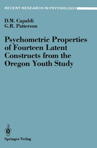 bokomslag Psychometric Properties of Fourteen Latent Constructs from the Oregon Youth Study