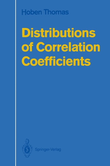 bokomslag Distributions of Correlation Coefficients