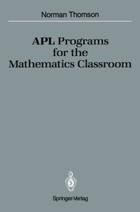 bokomslag APL Programs for the Mathematics Classroom