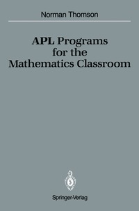 bokomslag APL Programs for the Mathematics Classroom