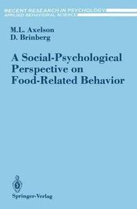 bokomslag A Social-Psychological Perspective on Food-Related Behavior