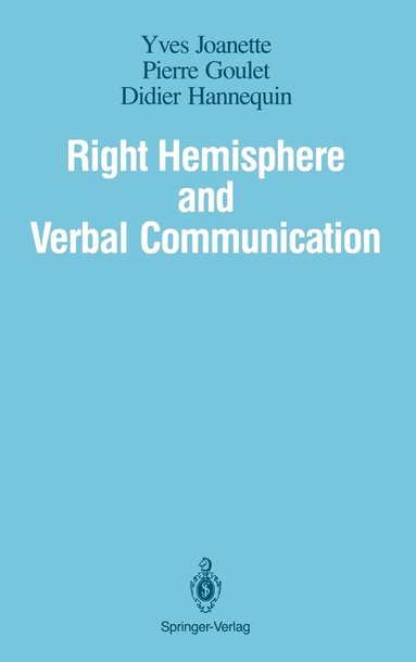bokomslag Right Hemisphere and Verbal Communication