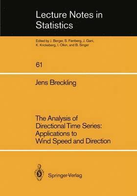 bokomslag The Analysis of Directional Time Series: Applications to Wind Speed and Direction