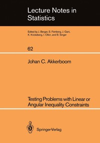 bokomslag Testing Problems with Linear or Angular Inequality Constraints