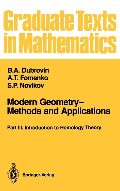 bokomslag Modern GeometryMethods and Applications