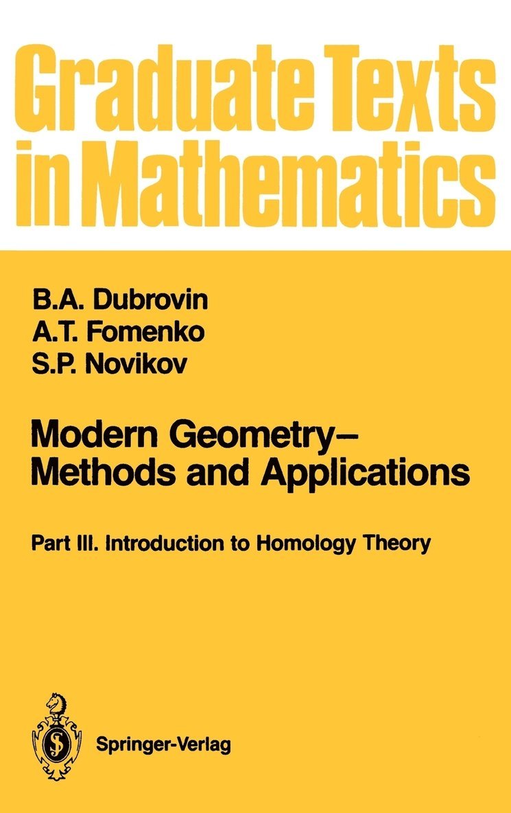 Modern GeometryMethods and Applications 1