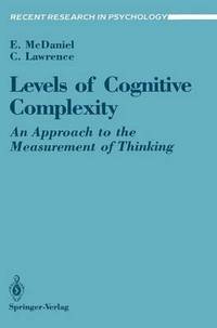 bokomslag Levels of Cognitive Complexity