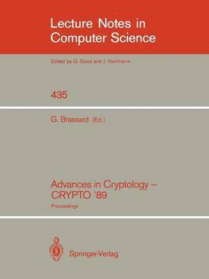 Advances in Cryptology - CRYPTO '89