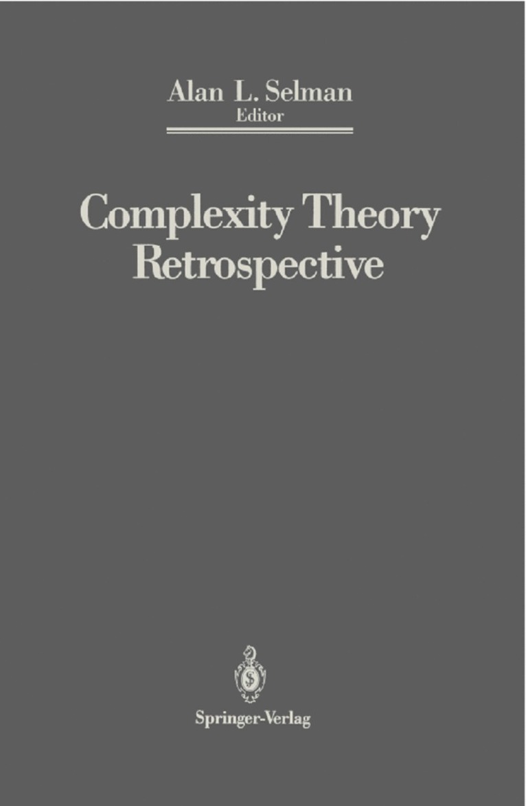 Complexity Theory Retrospective 1